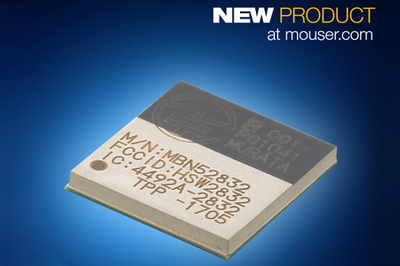 貿澤電子開售Murata基于nRF52的WSM-BL241藍牙5模塊，助力無線通信與外部設備連接