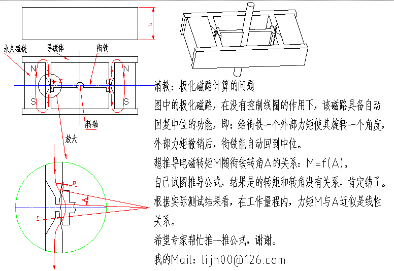 極化磁路自動回復中位功能原理淺析